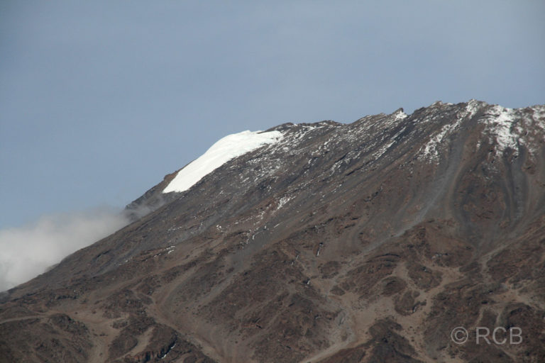 Rebmann-Gletscher am Kraterrand des Kibo