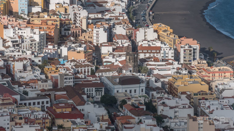 Blick vom Mirador de la Concepción auf die Altstadt von Santa Cruz de La Palma