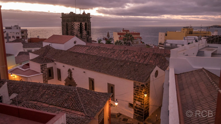 Blick von unserem Hotelbalkon auf die Altstadt von Santa Cruz de La Palma