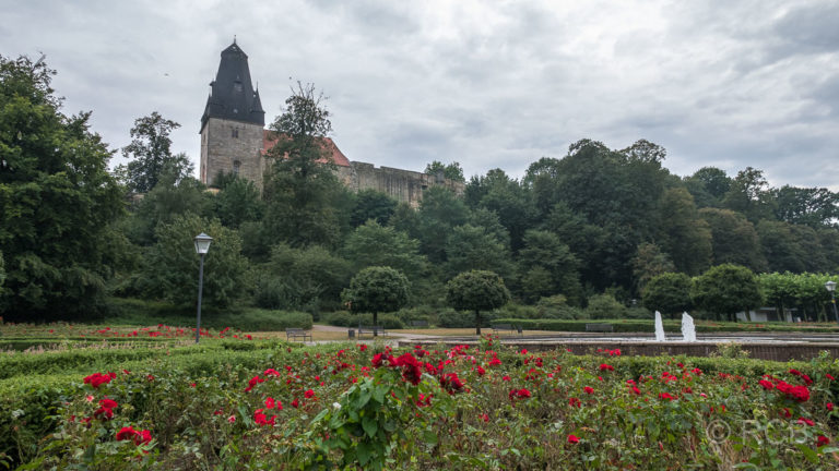 Burg Bentheim vom Schlosspark aus gesehen