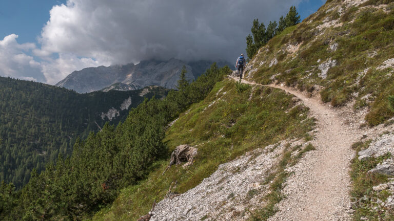 Weg vom Strudelkopf zur Dürrensteinhütte