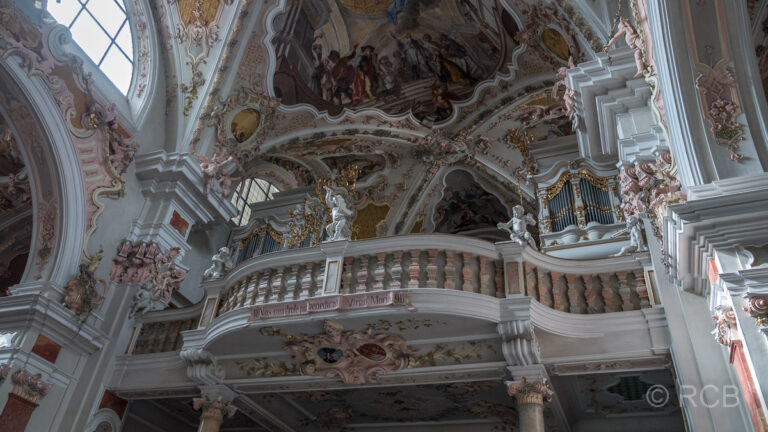 Kloster Neustift, Orgelempore in der Stiftskirche