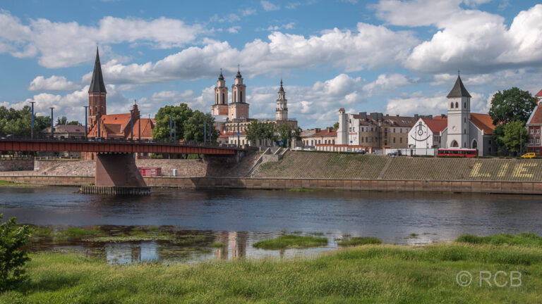 Blick über die Memel auf Kaunas
