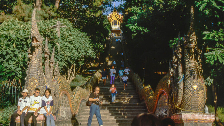 Chiang Mai, Aufgang zum Wat Doi Suthep