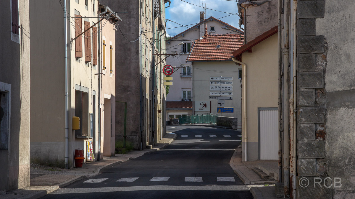 Straße in La Bastide-Puylaurent