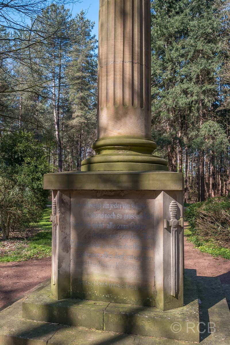 Kriegerdenkmal des 1. Weltkriegs im Diersfordter Wald