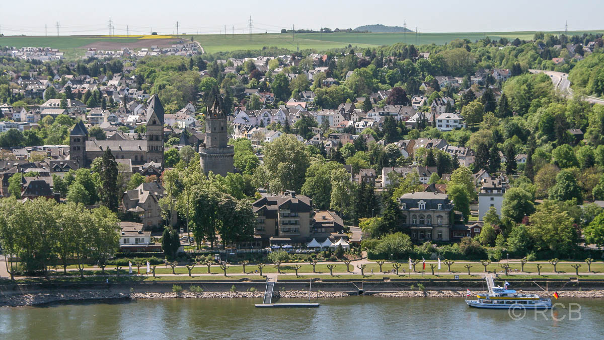 Andernach auf der anderen Rheinseite