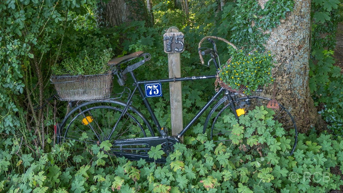 Fahrrad mit Hausnummer
