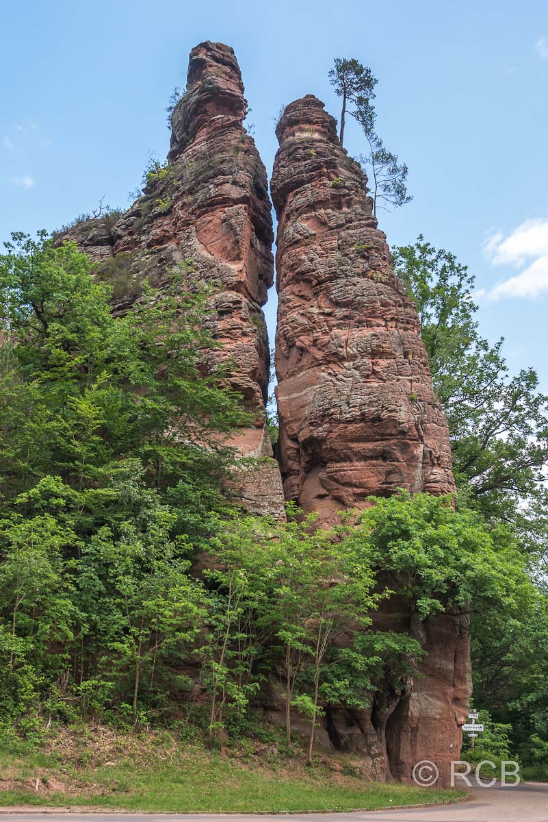 Felsen "Braut und Bräutigam" in Dahn