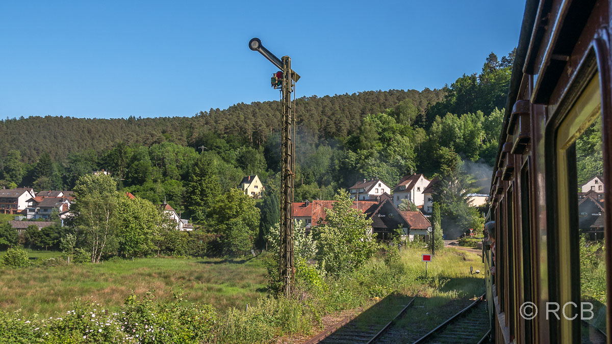 Abfahrt mit der Bahn ab Elmstein