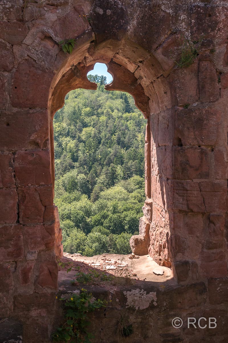 Château du Wasigenstein, gotisches Fenster