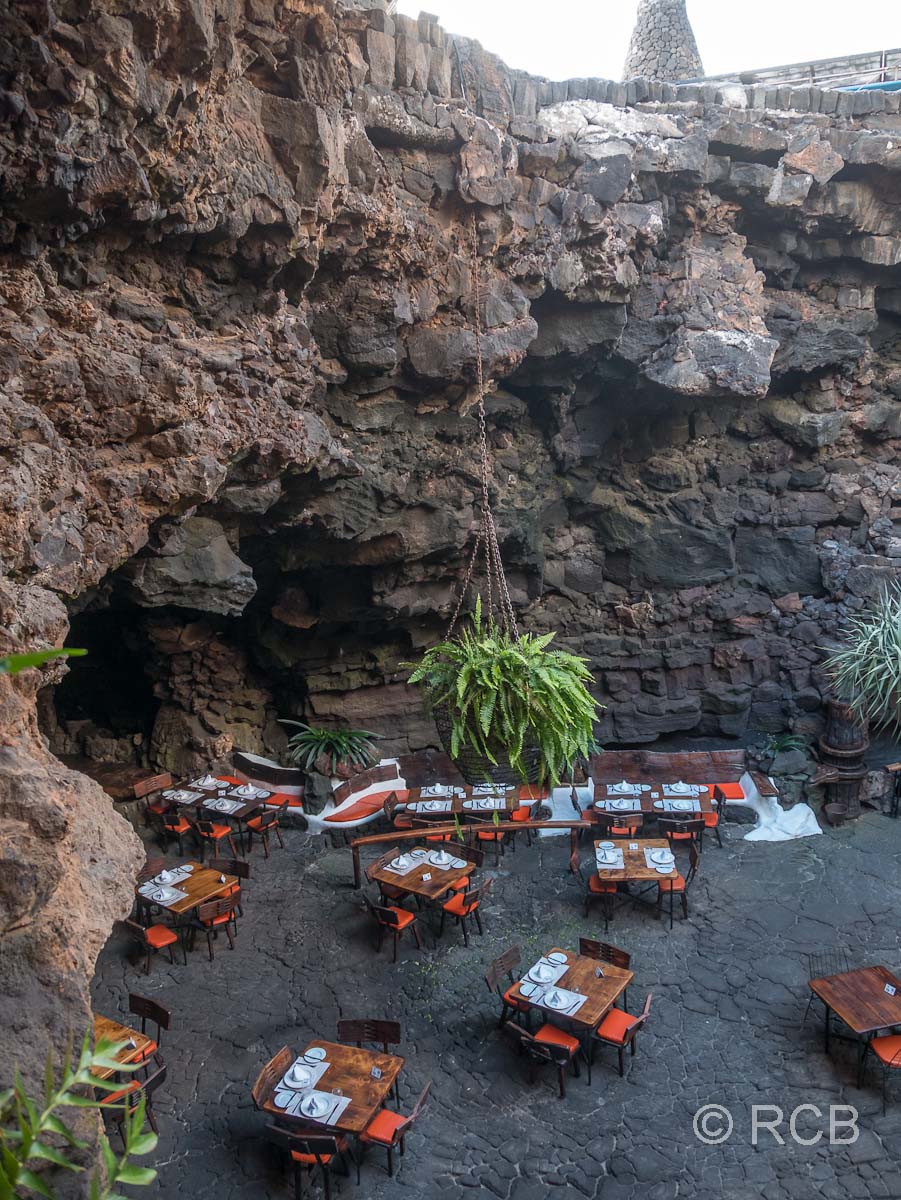 Blick ins das Restaurant im Jameo chico, der kleinen Einsturzhöhle