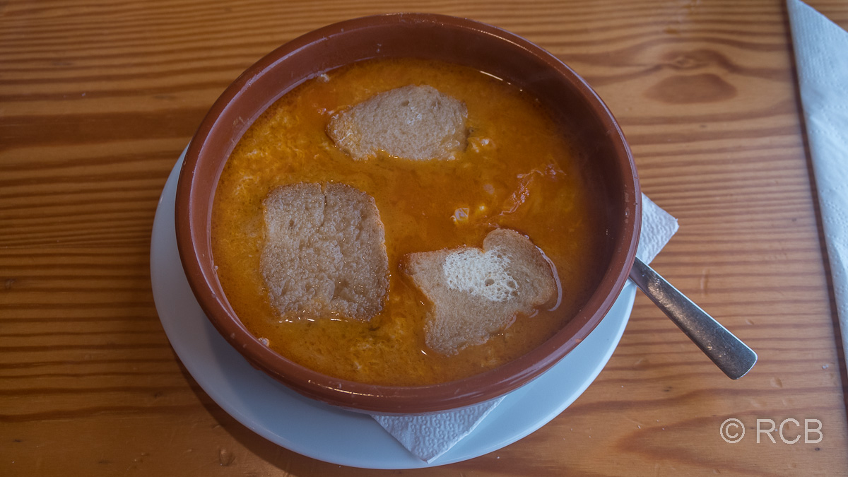 Knoblauchsuppe in Orzola