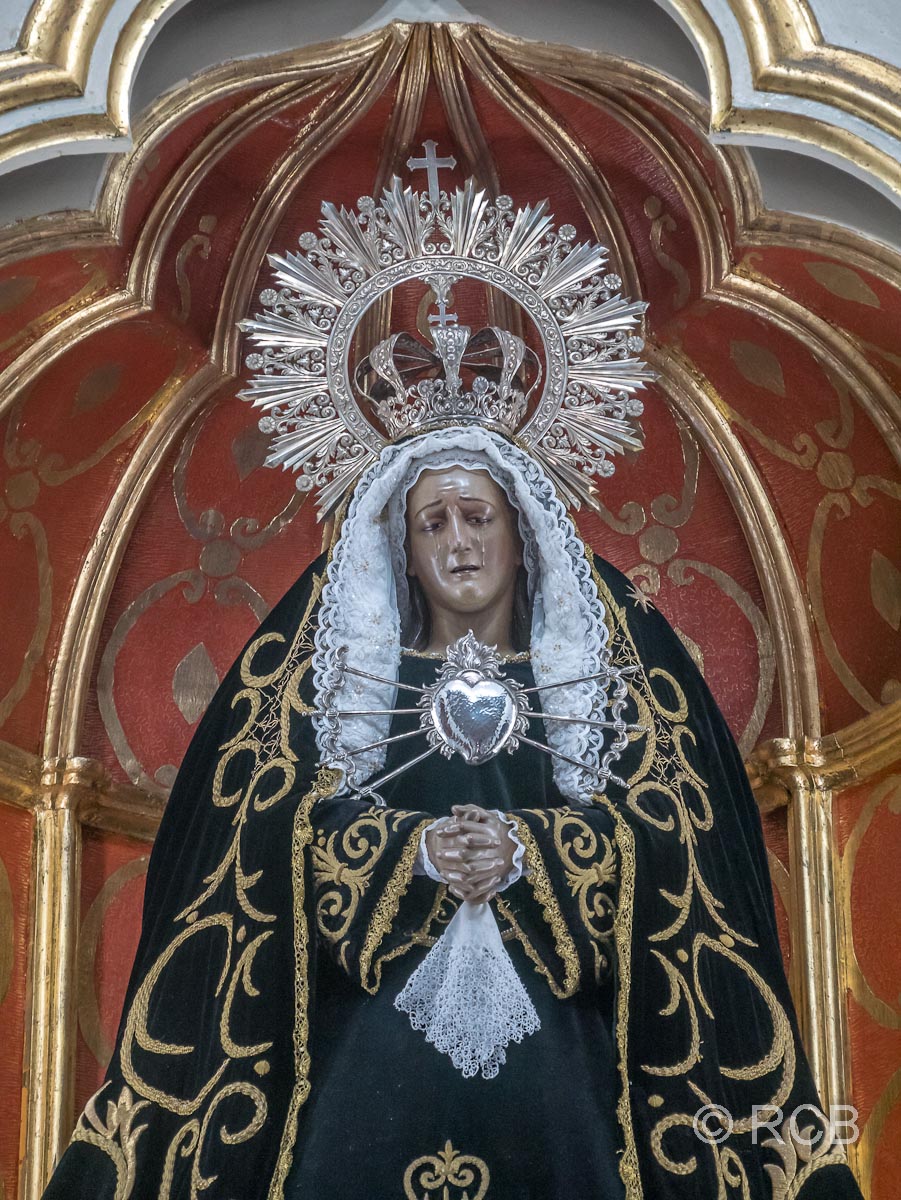 Mancha Blanca, Statue der Schmerzensjungfrau in der Ermita de Nuestra Señora de los Dolores