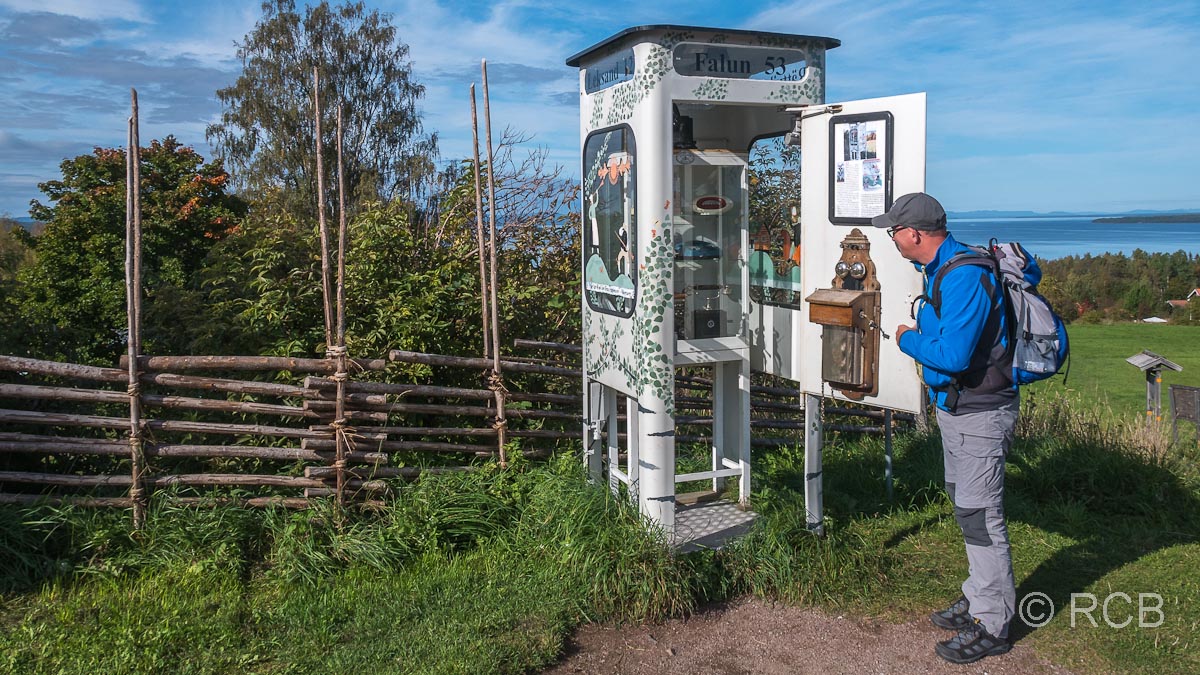 kleines "Telefonmuseum" in Tällberg