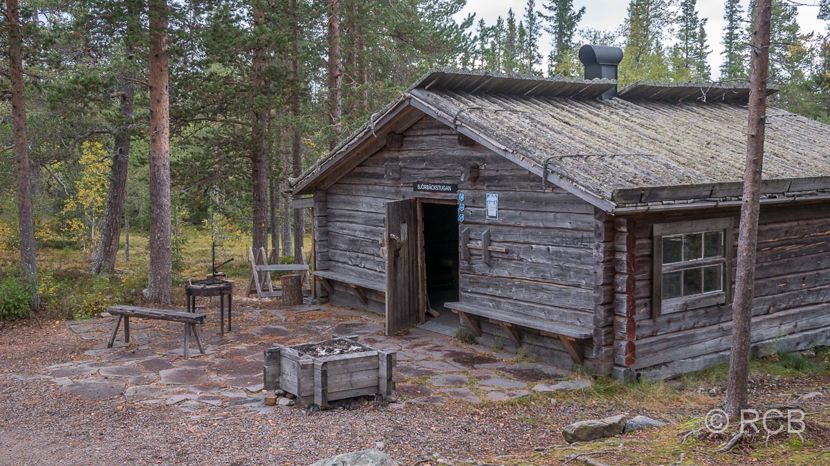 historische Hütte Björbäcksstugan