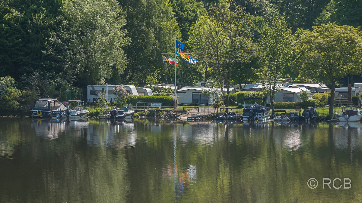 Campingplatz am Ufer der Ruhr