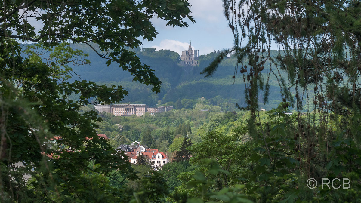 Blick zum Schloss Wilhelmshöhe und zum Herkules