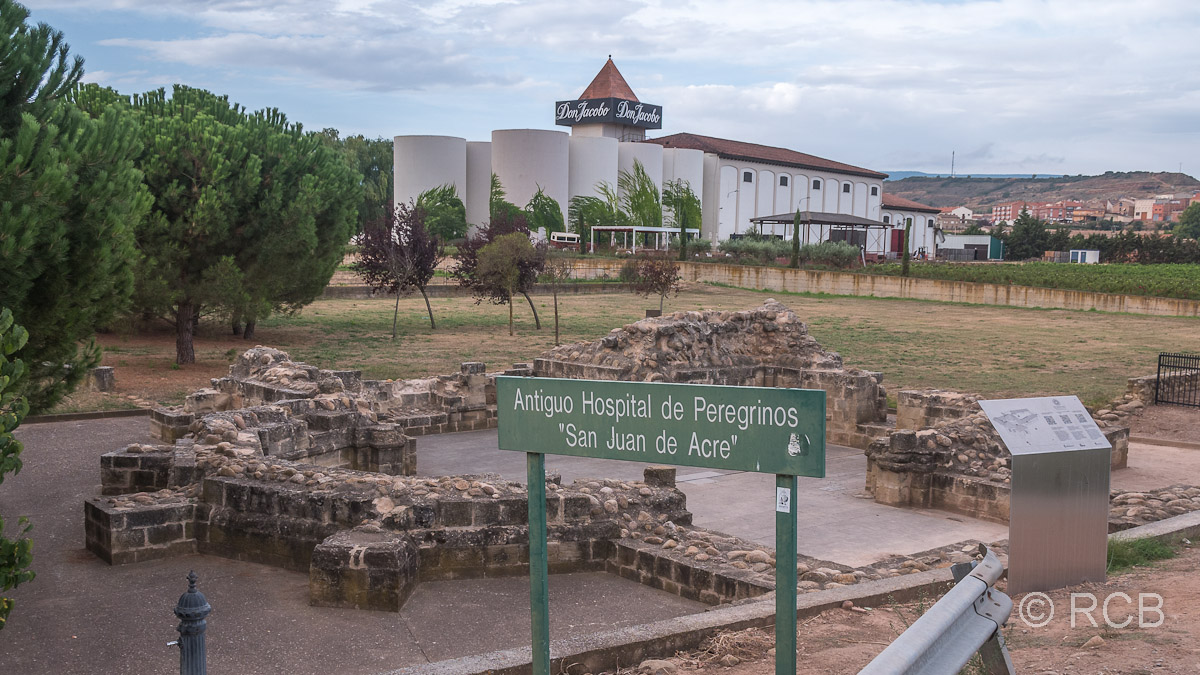 Navarrete, Ruinen eines ehemaligen Pilgerhospitals