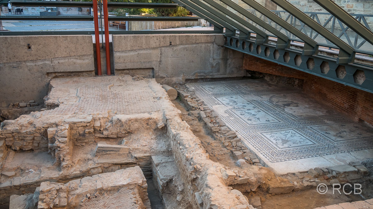 Astorga, freigelegte, römische Mosaiken