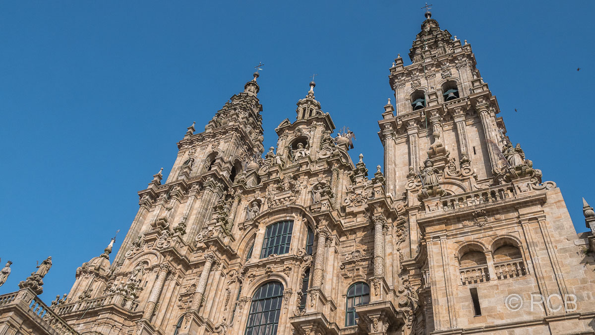 Westfassade der Kathedrale von Santiago