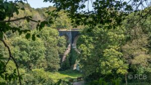 Blick zum Falkenbachviadukt, Teil einer Nebenstrecke der Vennbahn