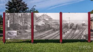 historische Fotos des ehemaligen Bahnhofs von St. Vith