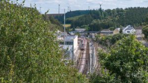 Blick auf den Bahnhof Troisvierges