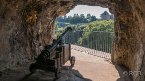 Kanone in den Kasematten